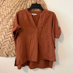 Madewell Burnt Orange Blouse